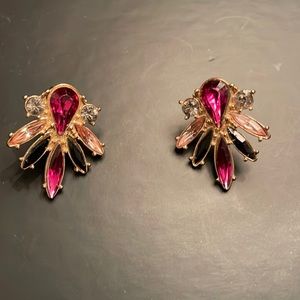 Jeweled Gold Earrings NWOT